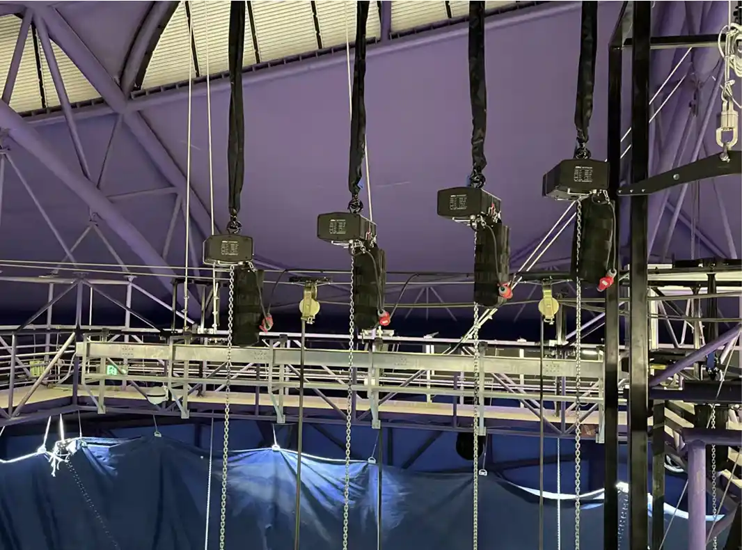 Applications of Stage Electric Hoists